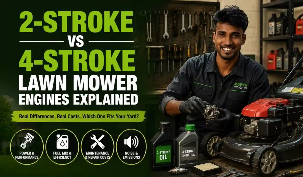 2-Stroke vs 4-Stroke Lawn Mower Engines
