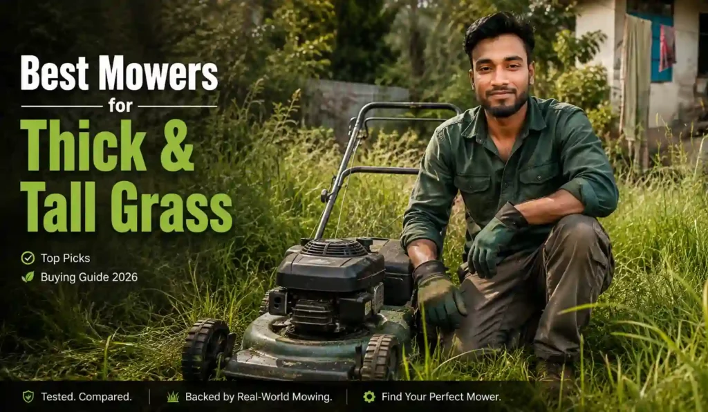 Best Lawn Mowers for Thick and Tall Grass