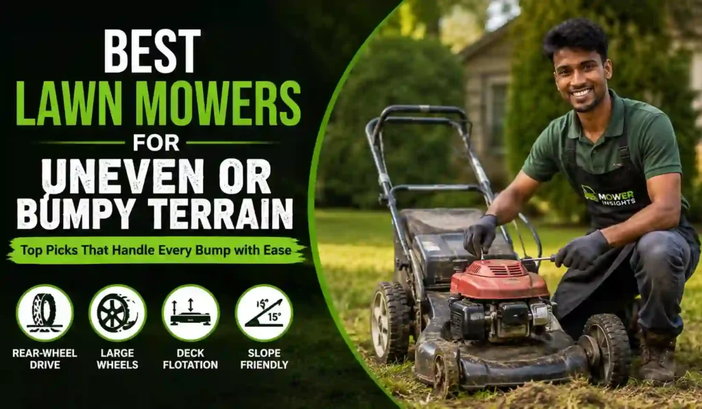 Best Lawn Mowers for Uneven or Bumpy Terrain