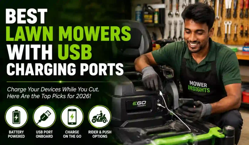 Best Lawn Mowers with USB Charging Ports