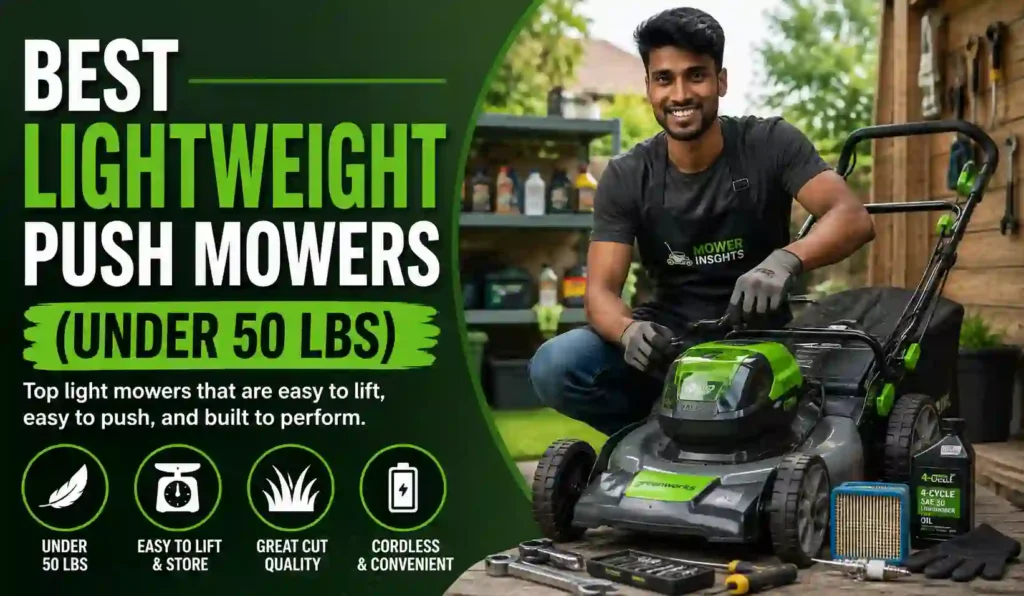 Best Lightweight Push Mowers Under 50 Lbs