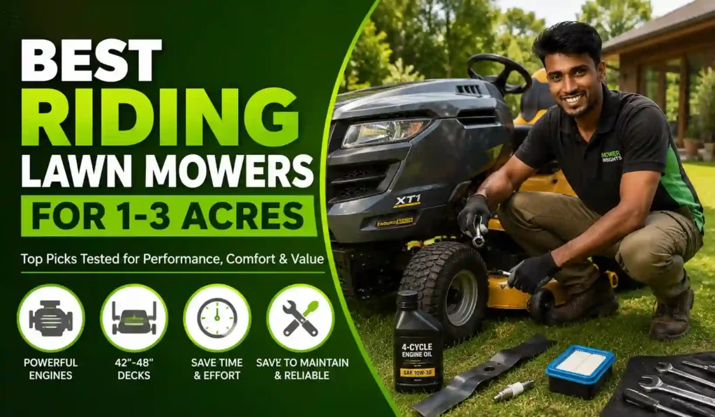 Best Riding Lawn Mowers for 1-3 Acres