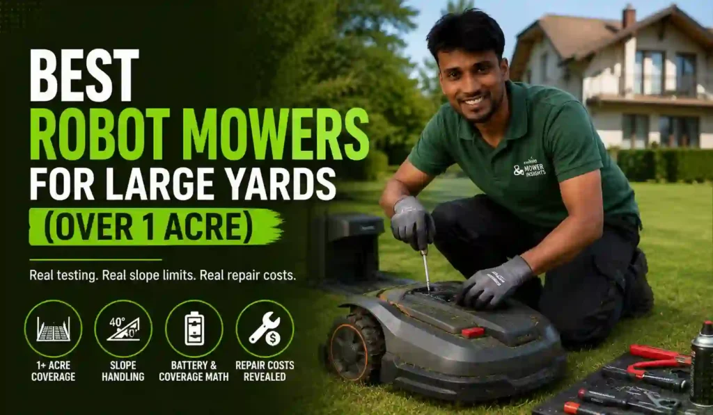 Best Robot Mowers for Large Yards Over 1 Acre