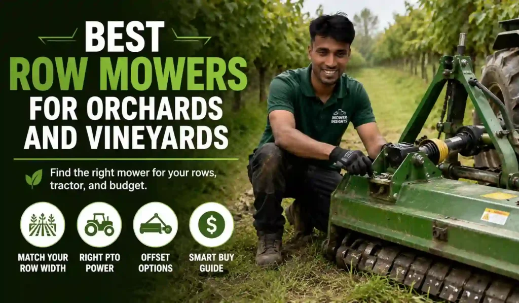 Best Row Mowers for Orchards and Vineyards
