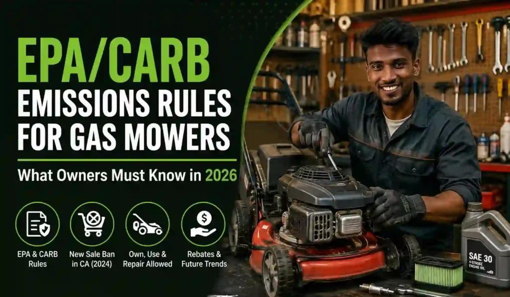 EPA and CARB Emissions Rules for Gas Mowers