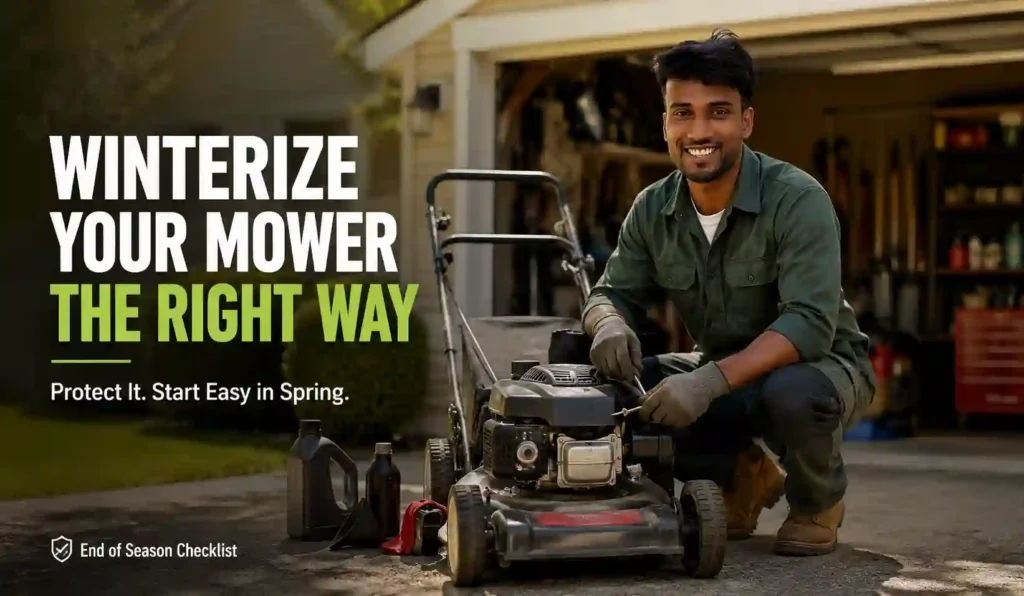 End of Season Lawn MOwer Winterization Checklist