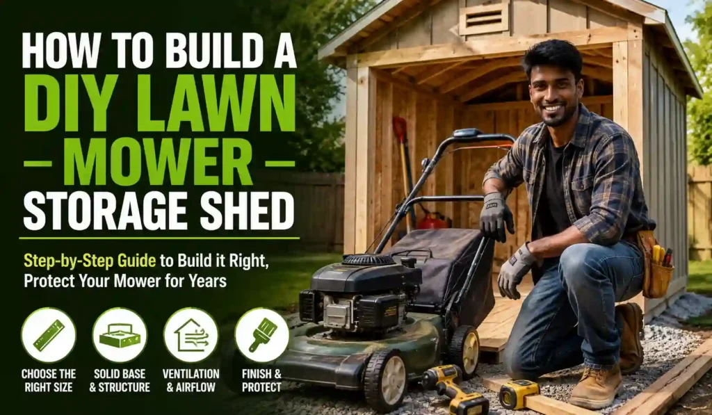 How to Build a DIY Lawn Mower Storage Shed