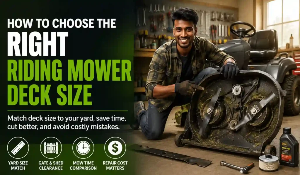 How to Choose the Right Riding Mower Deck Size