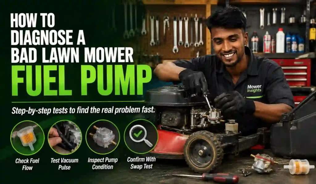How to Diagnose a Bad Lawn Mower Fuel Pump