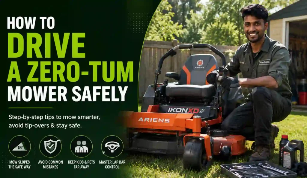 How to Drive a Zero-Tum Mower Safely