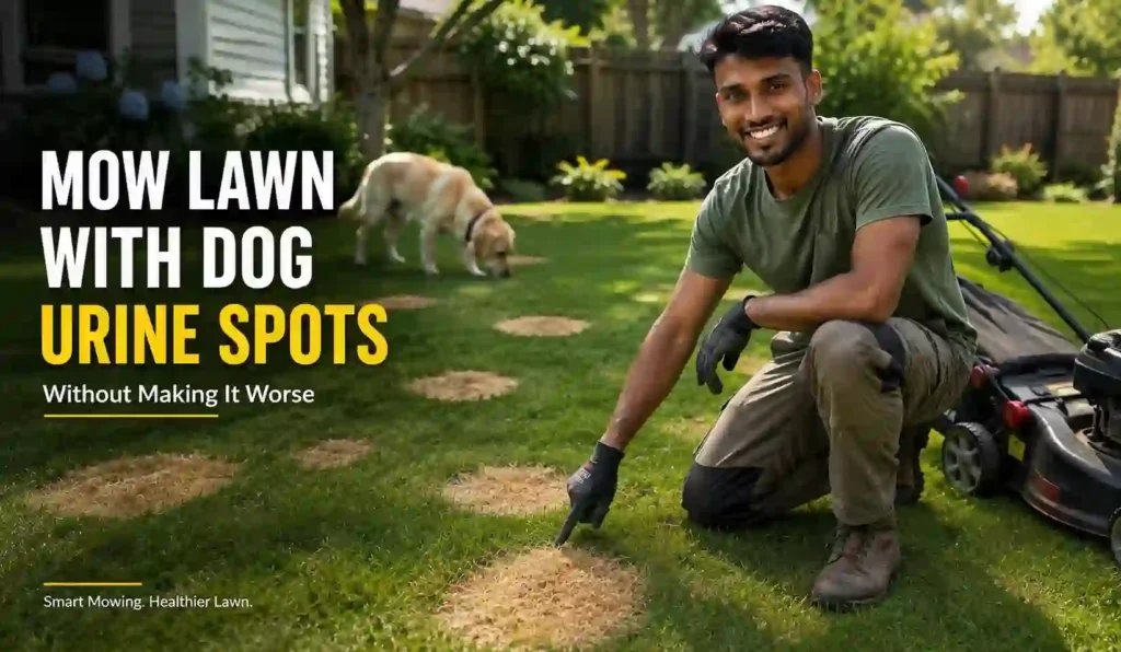 How to Mow a Lawn With Dog Urine Spots