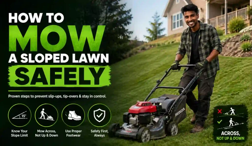 How to Mow a Sloped Lawn Safely