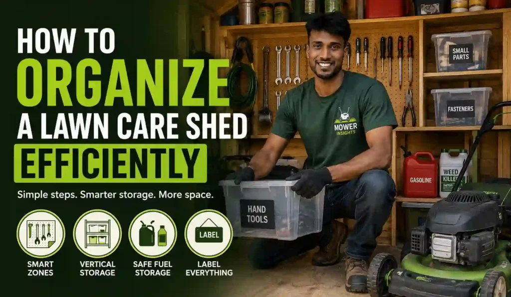 How to Organize a Lawn Care Shed Efficiently