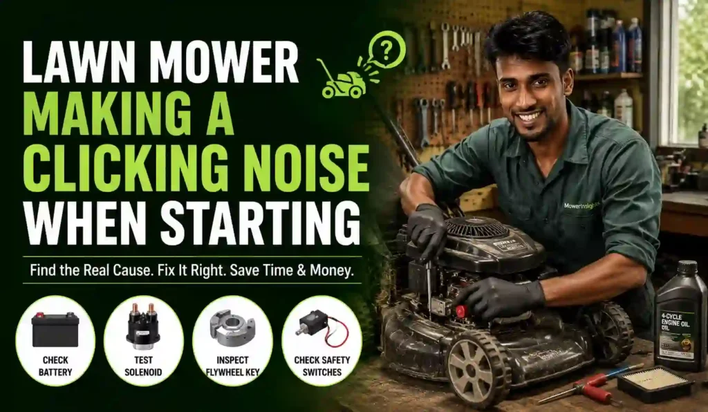 Lawn Mower Clicking But Won't Start