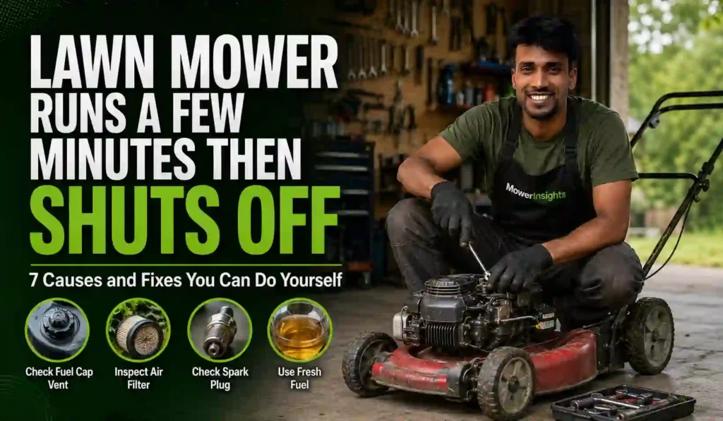 Lawn Mower Runs a Few Minutes Then Shuts Off