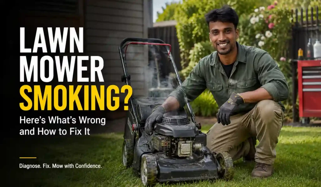 Lawn Mower Smoking