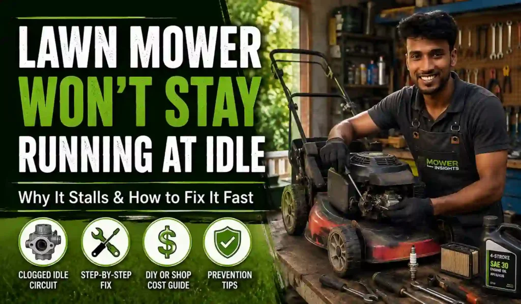 Lawn Mower Won't Stay Running at Idle
