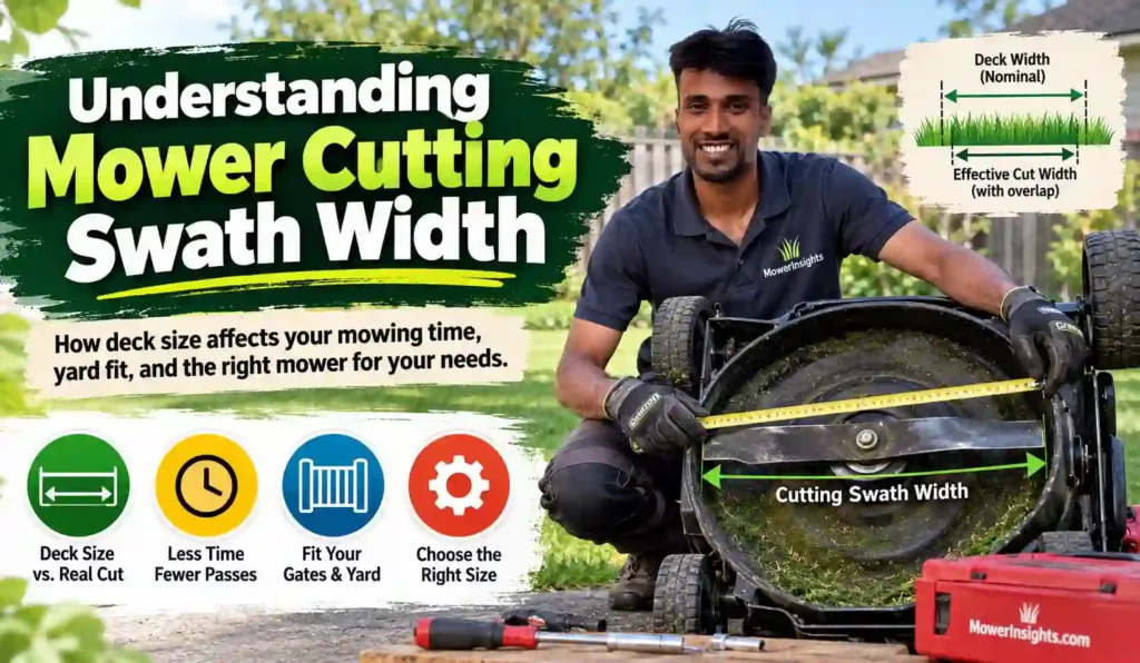 Mower Cutting Swath Width