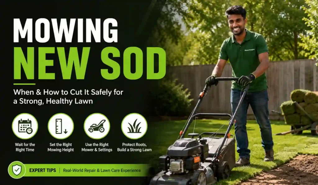 Mowing New Sod