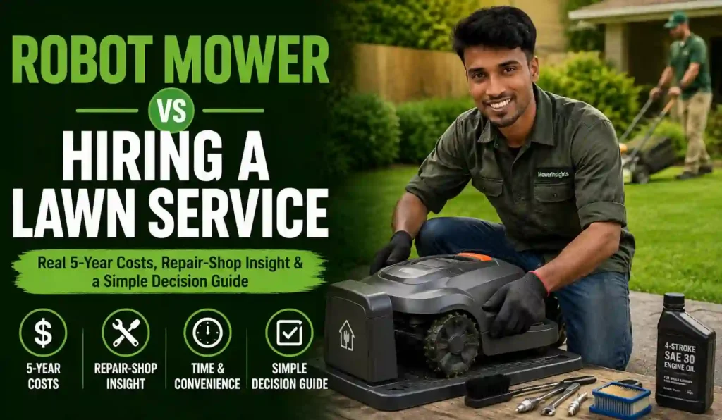 Robot Mower vs Hiring a Lawn Service
