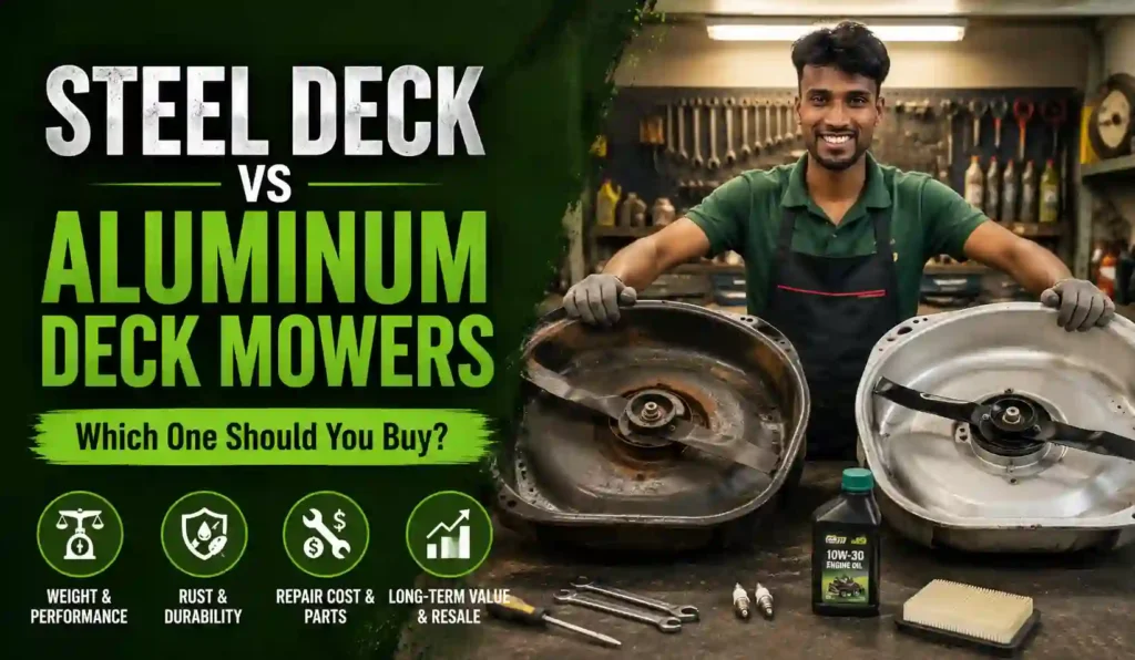 Steel Deck vs Aluminum Deck Mowers
