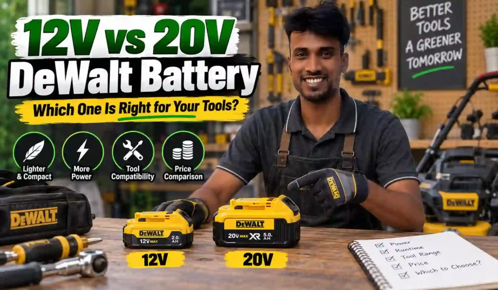 12V vs 20V DeWalt Battery