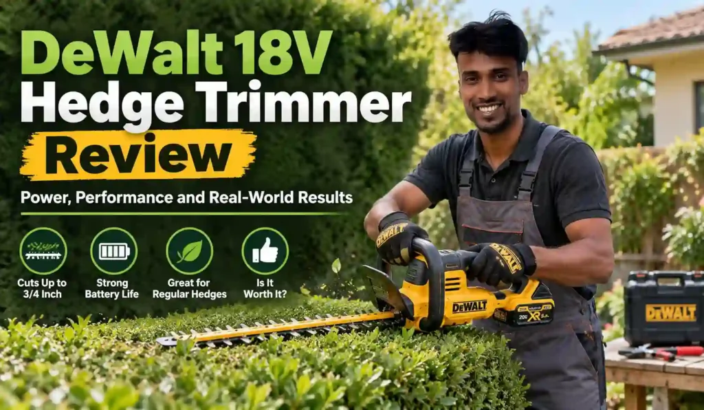 DeWalt 18V Hedge Trimmer Review
