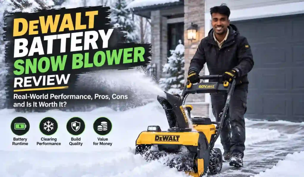 DeWalt Battery Snow Blower Review