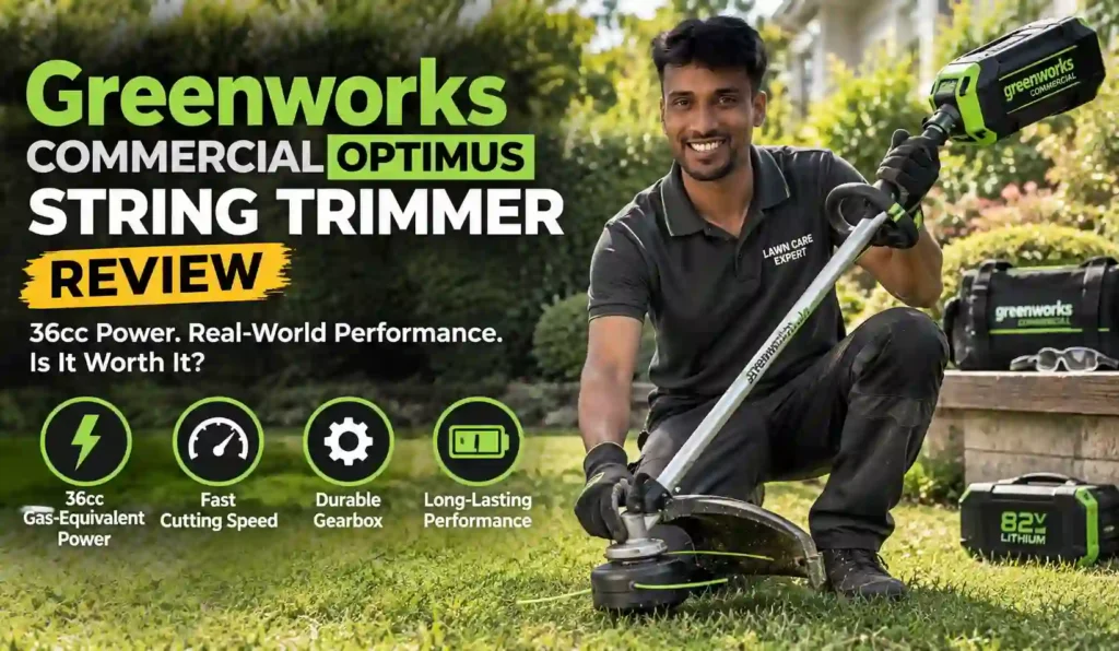 Greenworks Commercial Optimus String Trimmer Review