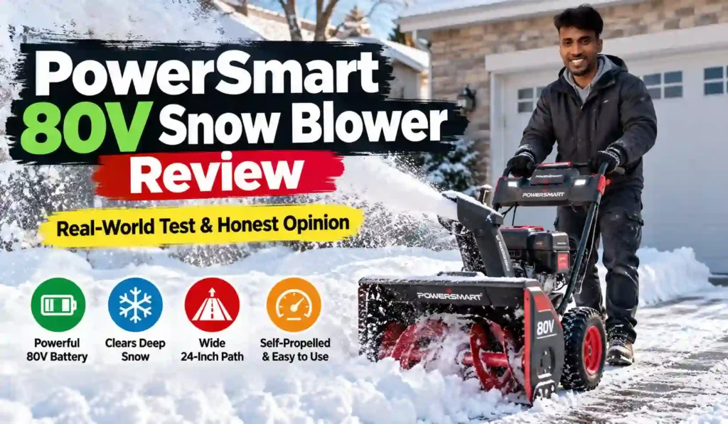 PowerSmart 80V Snow Blower Review