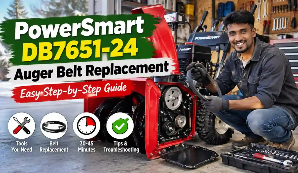 PowerSmart DB7651-24 Auger Belt Replacement