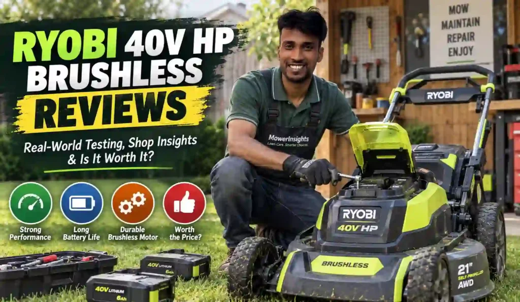 Ryobi 40V HP Brushless Mower Review