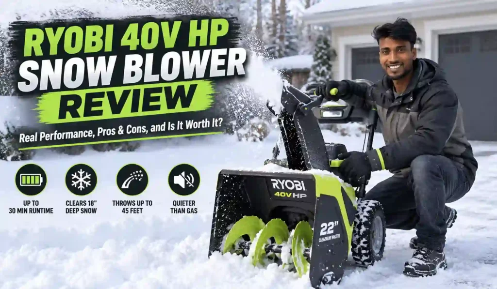Ryobi 40V HP Snow Blower Review