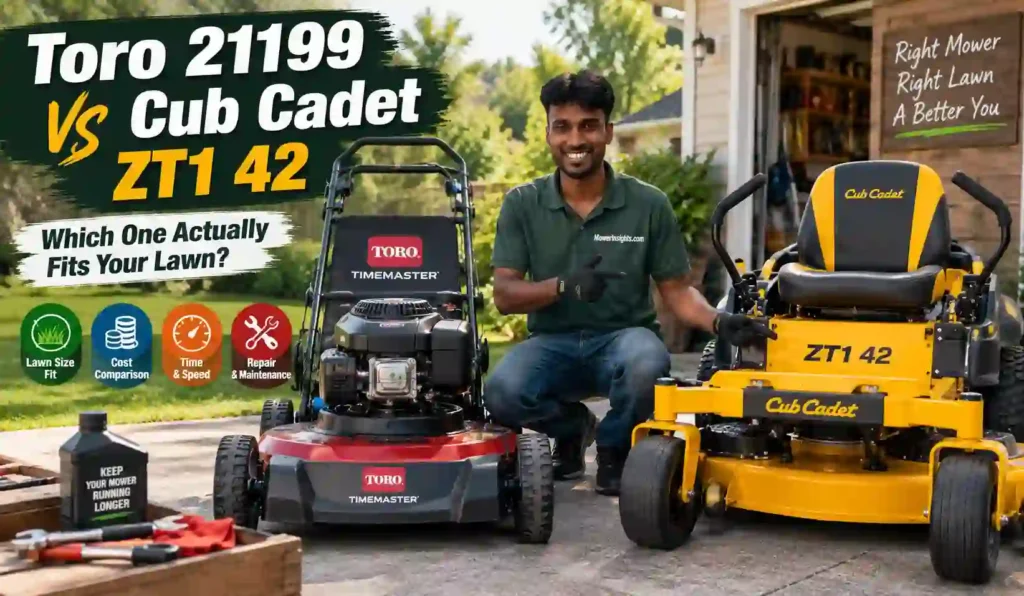Toro 21199 vs Cub Cadet ZT1 42