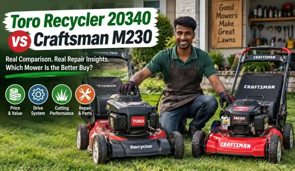 Toro Recycler 20340 vs Craftsman M230