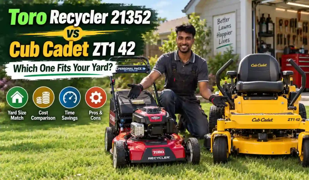 Toro Recycler 21352 vs Cub Cadet ZT1 42