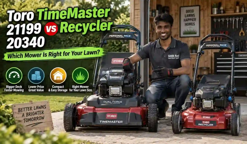 Toro TimeMaster 21199 vs Recycler 20340