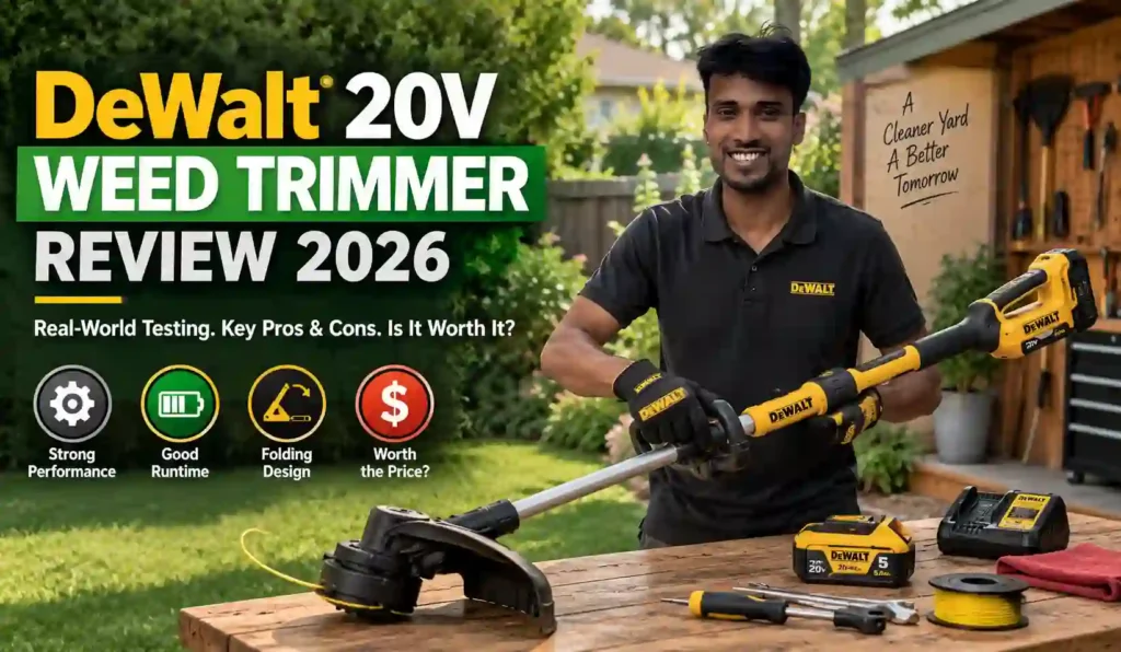 dewalt 20v weed trimmer review