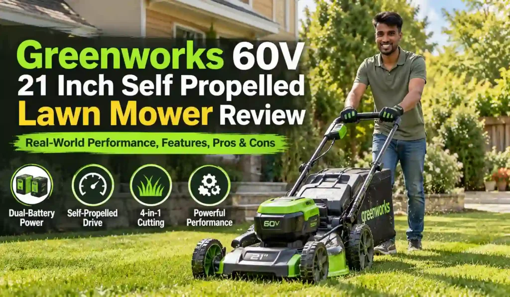 greenworks 60v 21 inch self propelled lawn mower